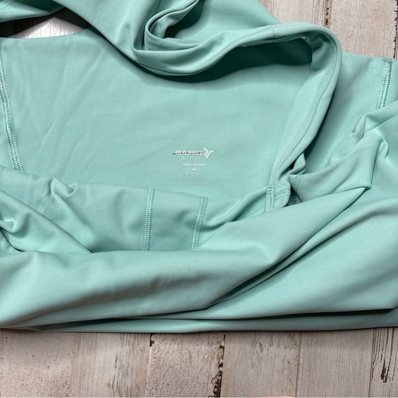 Old Navy Med-Support PowerSoft Racerback Sports Bra Sage Green Sz 4X - Picture 3 of 15